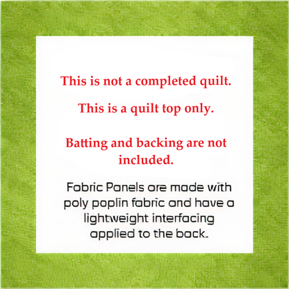 Ninja Turtles Unfinished Quilt Top 45" x 55" Cheater Quilt Top