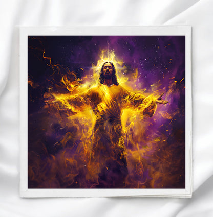 Jesus Fabric Panel Quilt Block