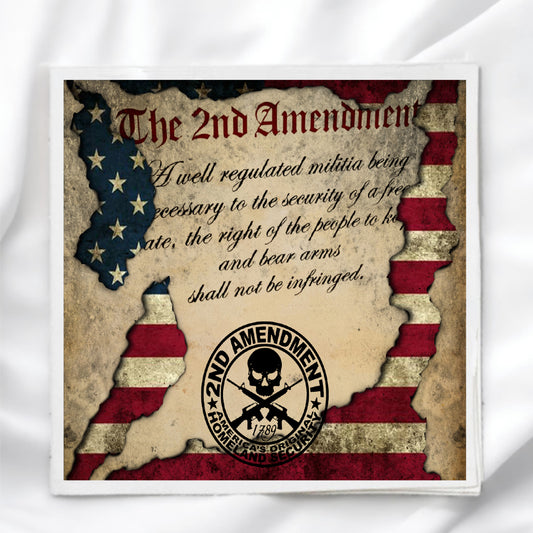 2nd Amendment Fabric Panel Quilt Block