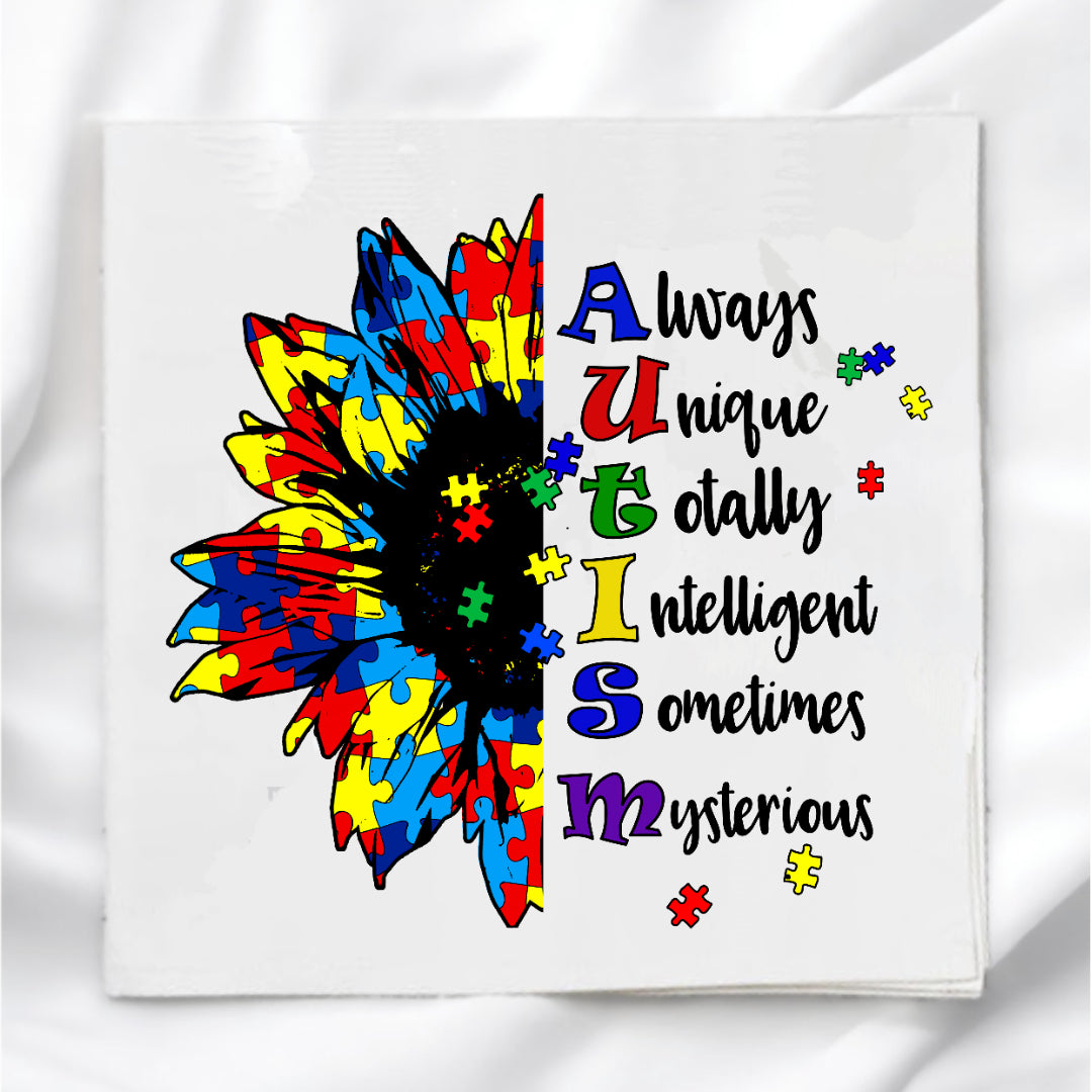 Autism Awareness Fabric Panel Quilt Block