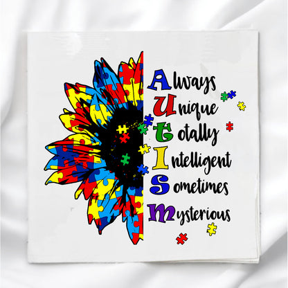 Autism Awareness Fabric Panel Quilt Block