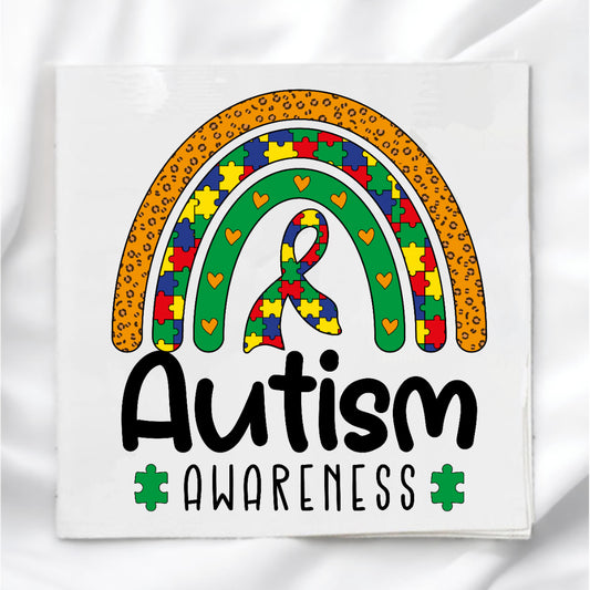 Autism Awareness Fabric Panel Quilt Block