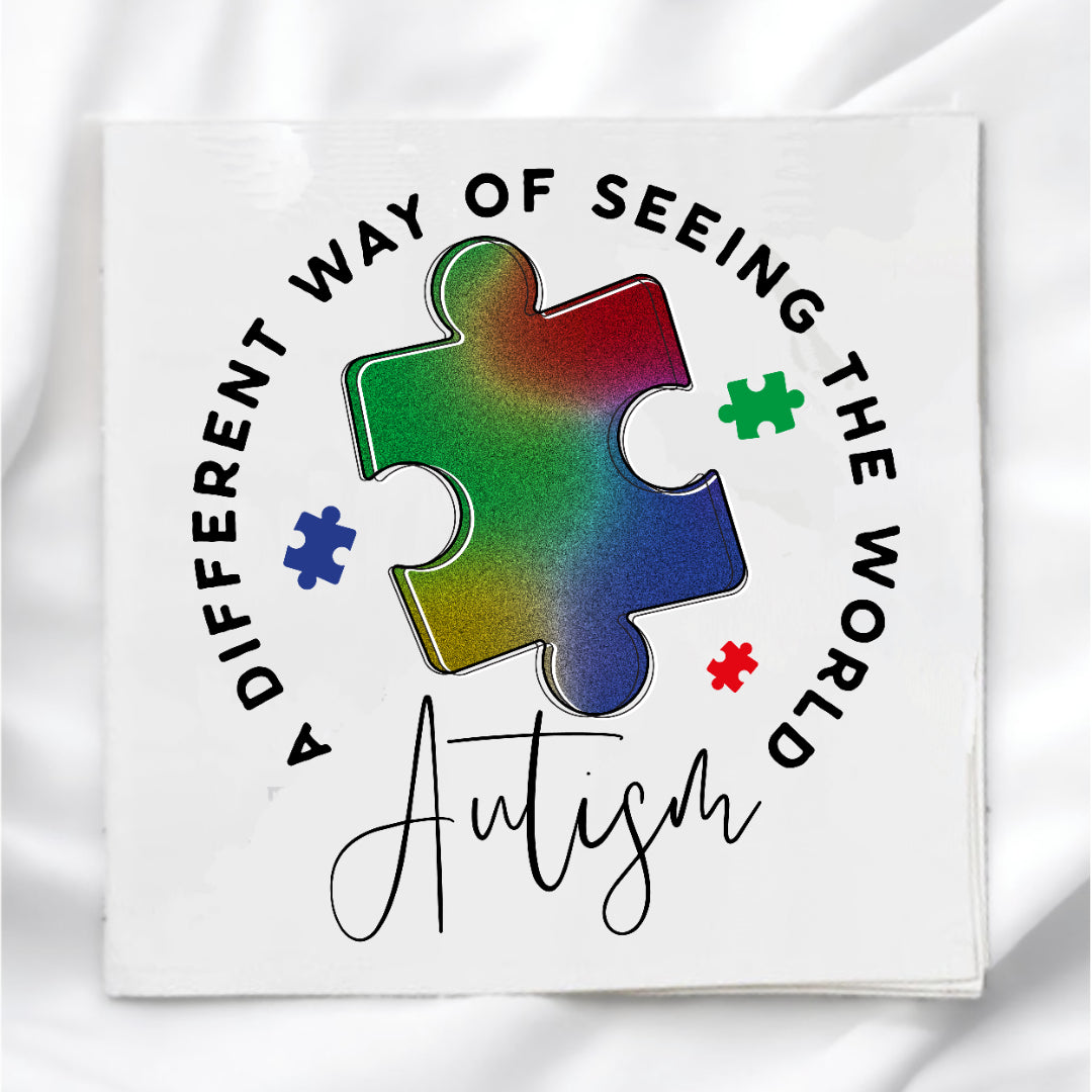 Autism Awareness Fabric Panel Quilt Block
