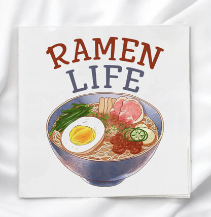 Ramen Life Fabric Panel Quilt Block