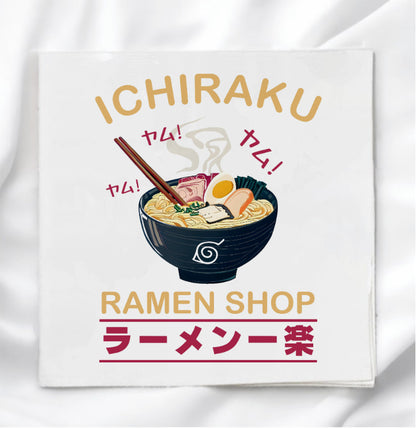 Bowl of Ramen Fabric Panel Quilt Block