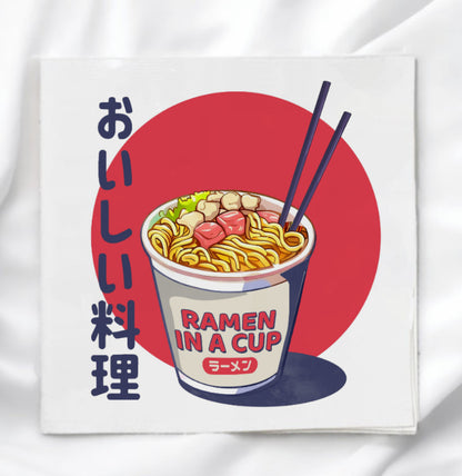 Ramen Life Fabric Panel Quilt Block