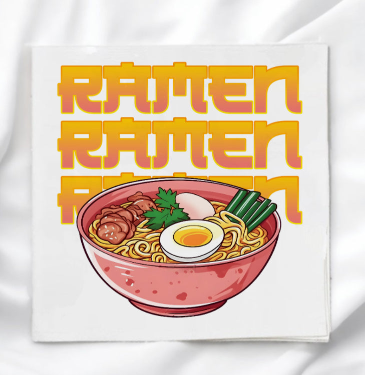 Ramen Noodles Fabric Panel Quilt Block