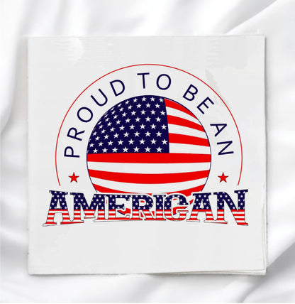 Proud American Fabric Panel Quilt Block