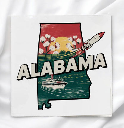 Alabama Fabric Panel Quilt Block