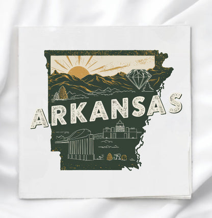 Arkansas Fabric Panel Quilt Block