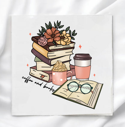 Book Lover Fabric Panel Quilt Block