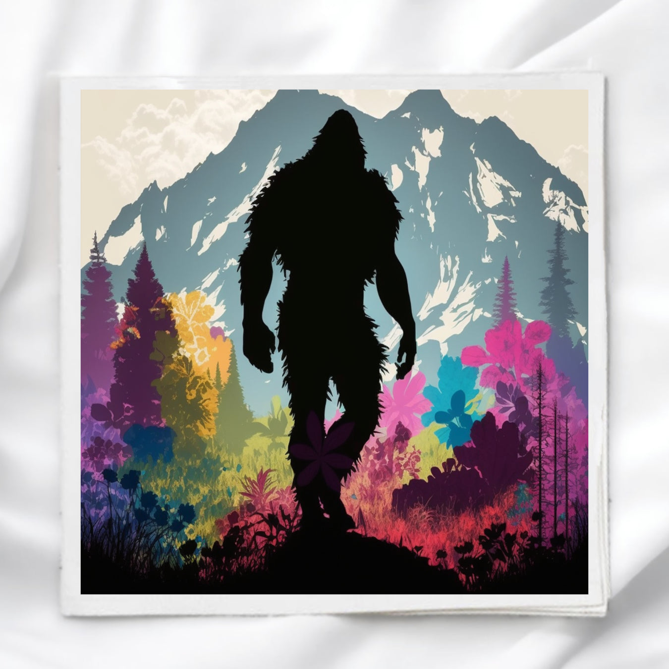 Bigfoot Fabric Panel Quilt Block