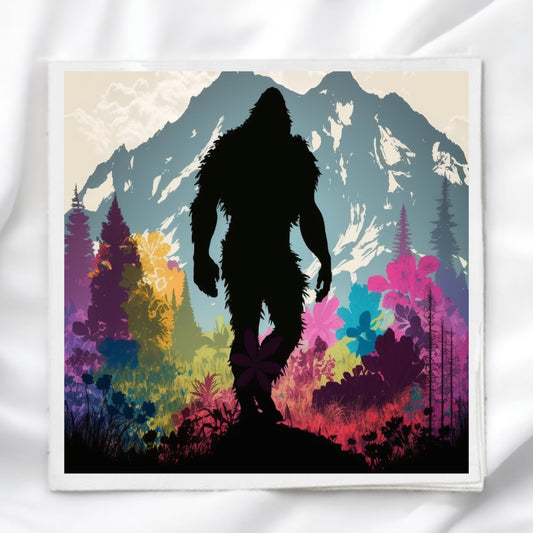 Bigfoot Fabric Panel Quilt Block