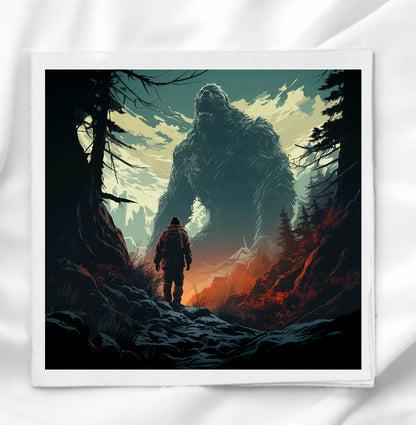Bigfoot Fabric Panel Quilt Block