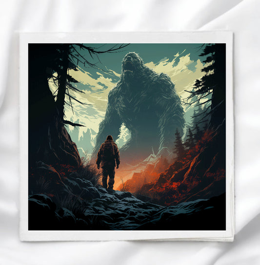 Bigfoot Fabric Panel Quilt Block