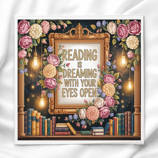 Book Lover Fabric Panel Quilt Block