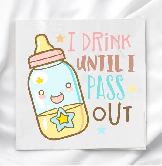 Baby Bottle Fabric Panel Quilt Block