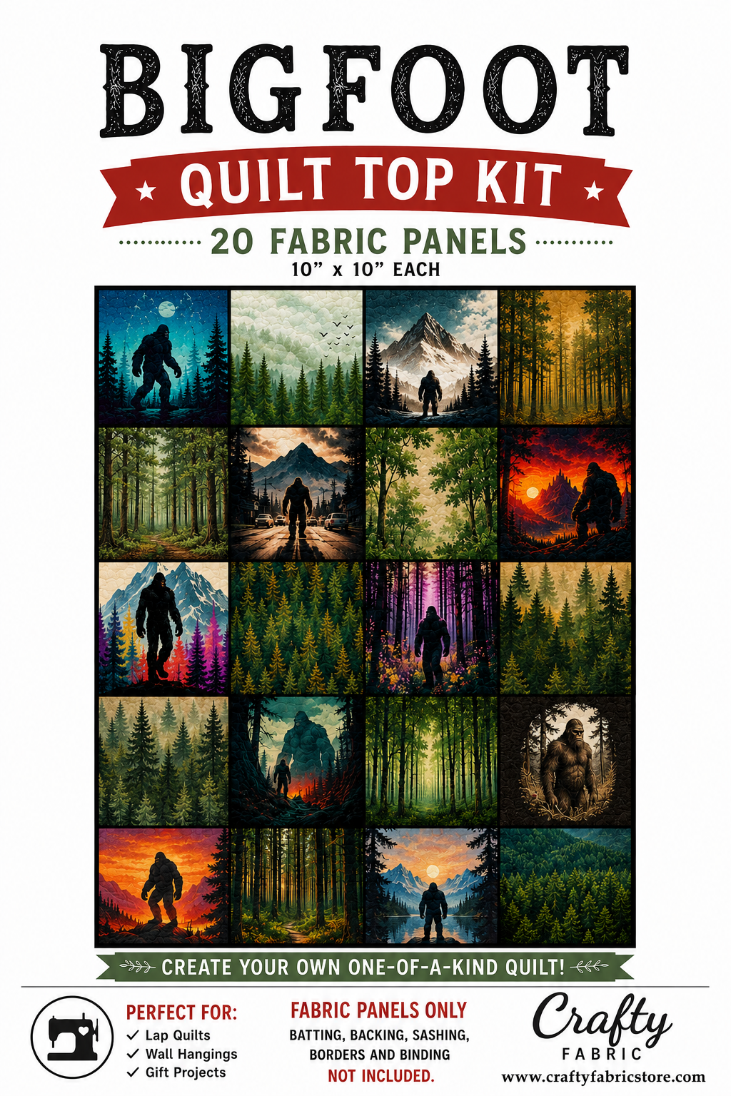 Bigfoot DIY Quilt Top Kit for Beginners | Sew A Quilt