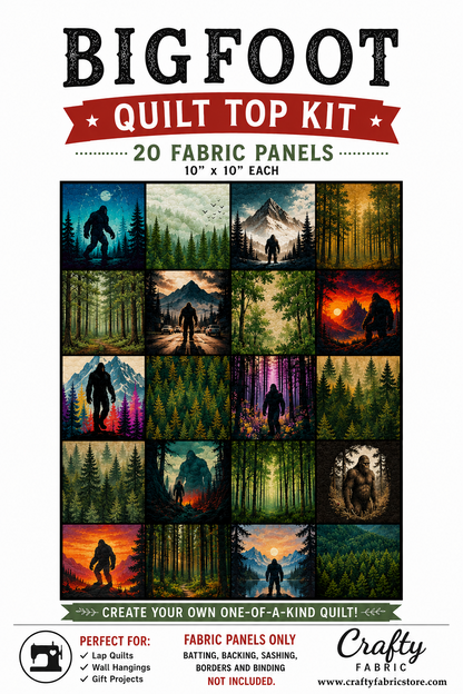 Bigfoot DIY Quilt Top Kit for Beginners | Sew A Quilt