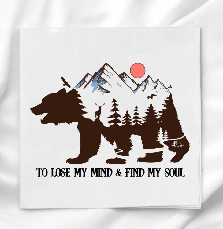 Bear Adventure Fabric Panel Quilt Block