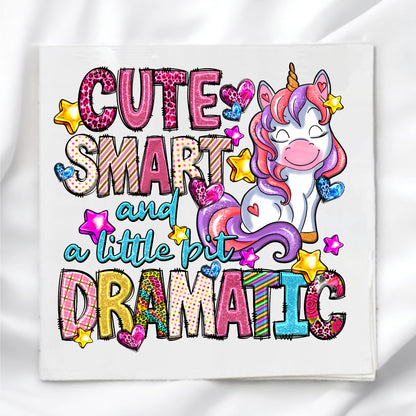 Colorful Unicorn Fabric Panel Quilt Block