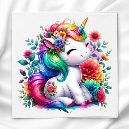 Unicorn Fabric Panel Quilt Block
