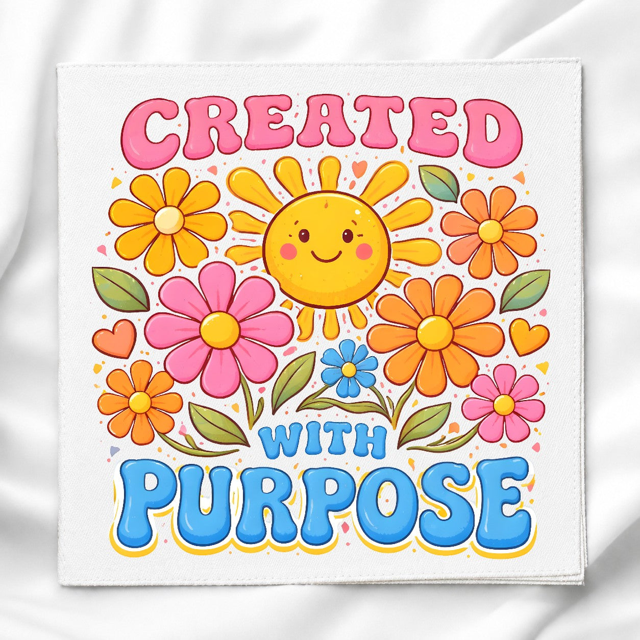 Created With Purpose Fabric Panel for Quilting, Sewing & Crafts, DIY Sewing Project