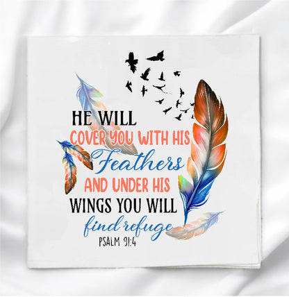 Psalm 91 Fabric Panel Quilt Block