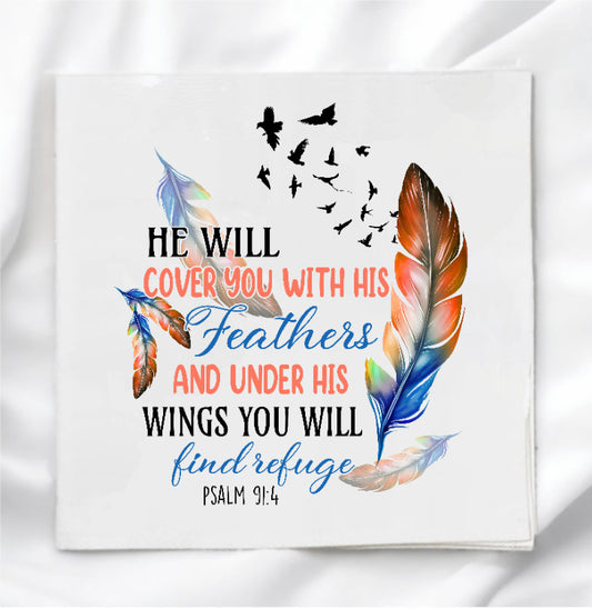 Psalm 91 Fabric Panel Quilt Block