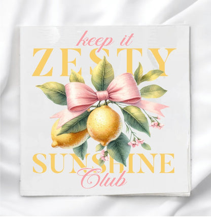 Lemons Fabric Panel Quilt Block