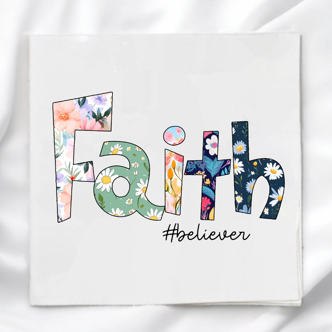 Faith Fabric Panel Quilt Block