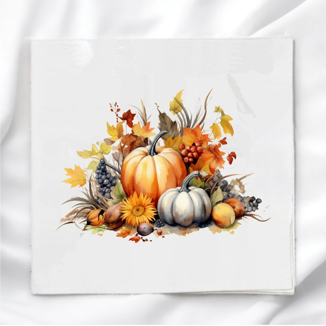Fall Centerpiece Fabric Panel Quilt Block