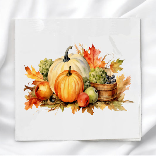 Fall Centerpiece Fabric Panel Quilt Block