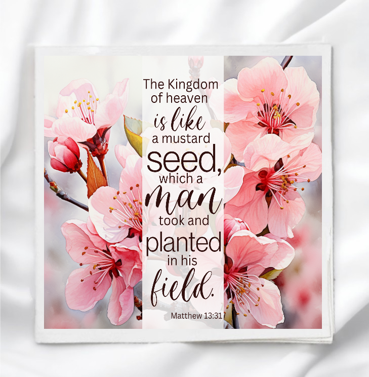 Mustard Seed Faith Fabric Panel Quilt Block