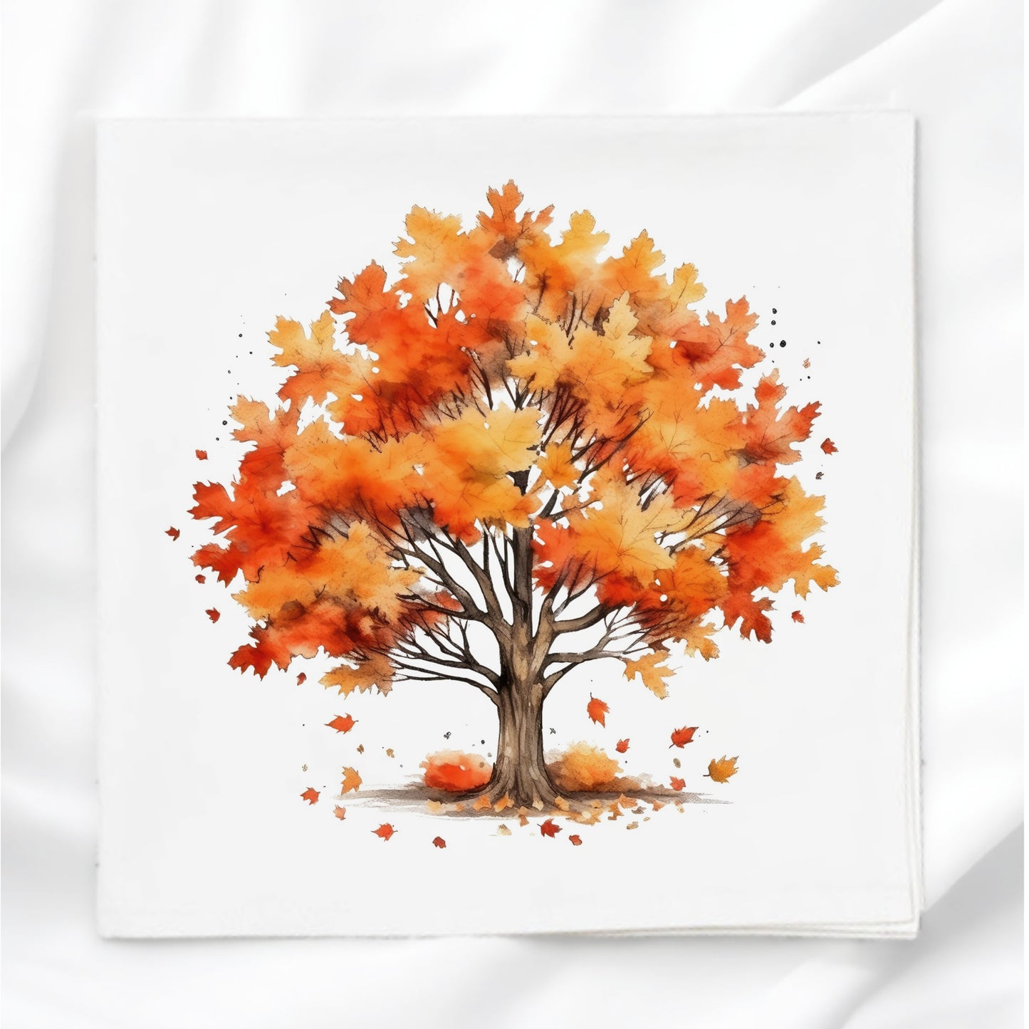 Fall Tree Fabric Panel Quilt Block