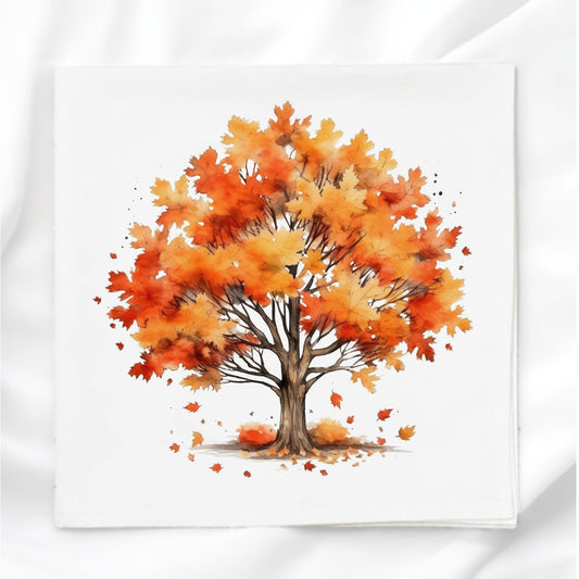 Fall Tree Fabric Panel Quilt Block