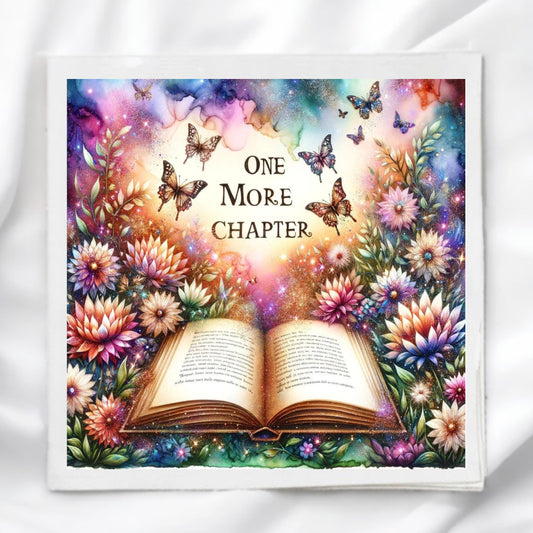 Book Lover Fabric Panel Quilt Block