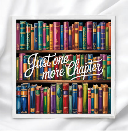 Book Lover Fabric Panel Quilt Block