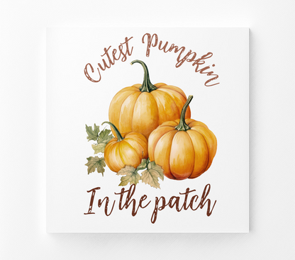 Cutest Pumpkin Fabric Panel Quilt Block
