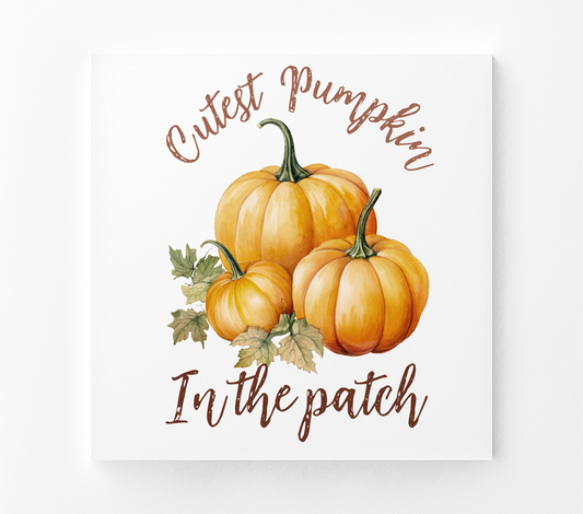 Cutest Pumpkin Fabric Panel Quilt Block