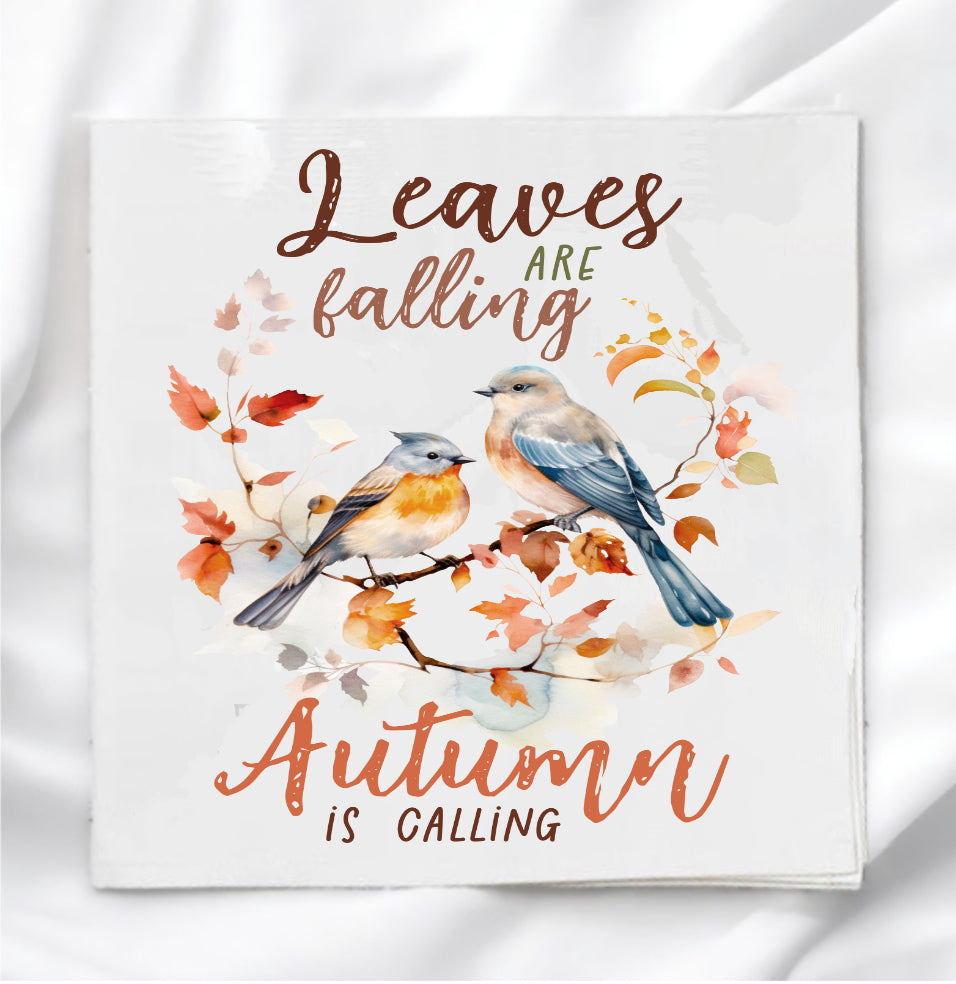 Leaves Are Falling Fabric Panel Quilt Block