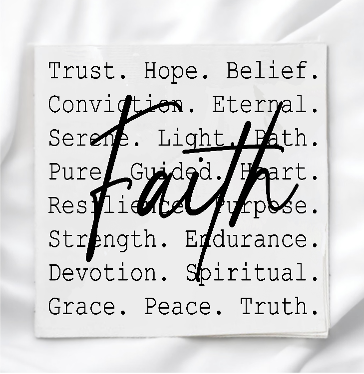 Faith Fabric Panel Quilt Block
