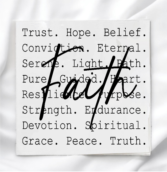Faith Fabric Panel Quilt Block