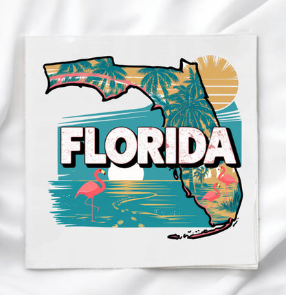 Florida Fabric Panel Quilt Block