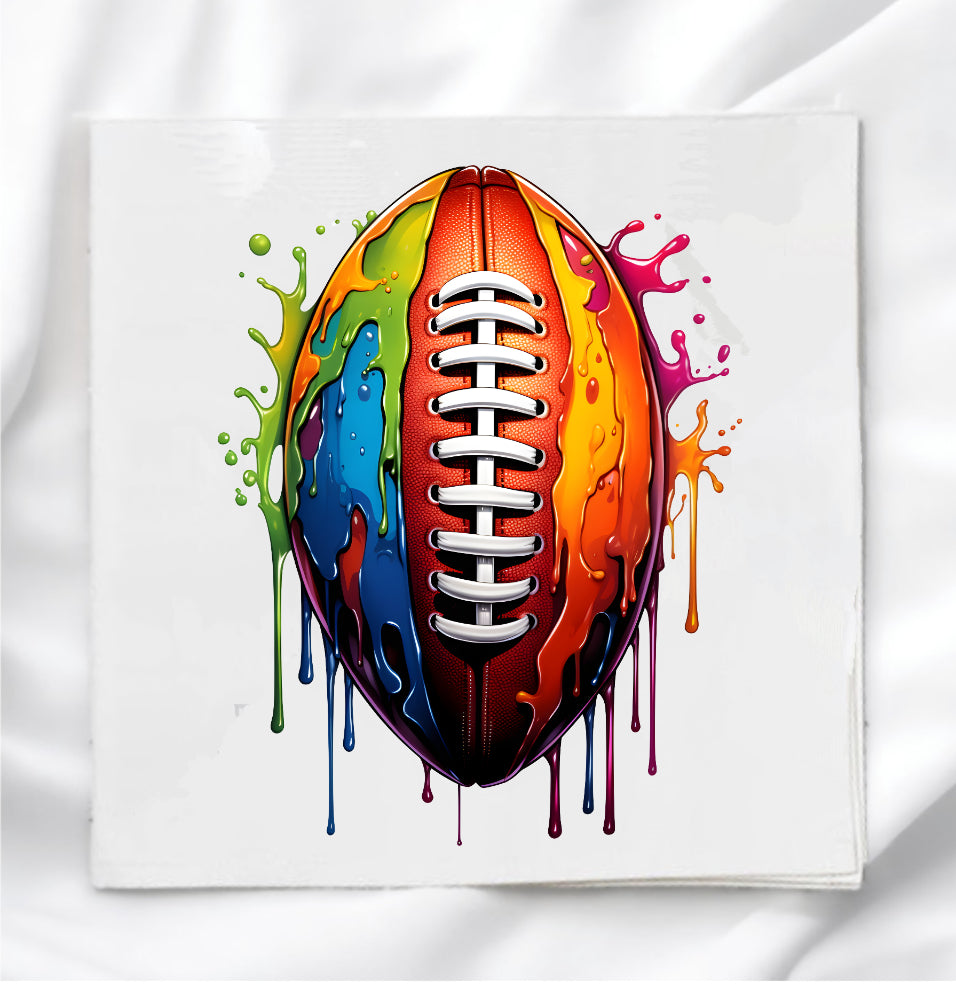 Football Fabric Panel Quilt Block