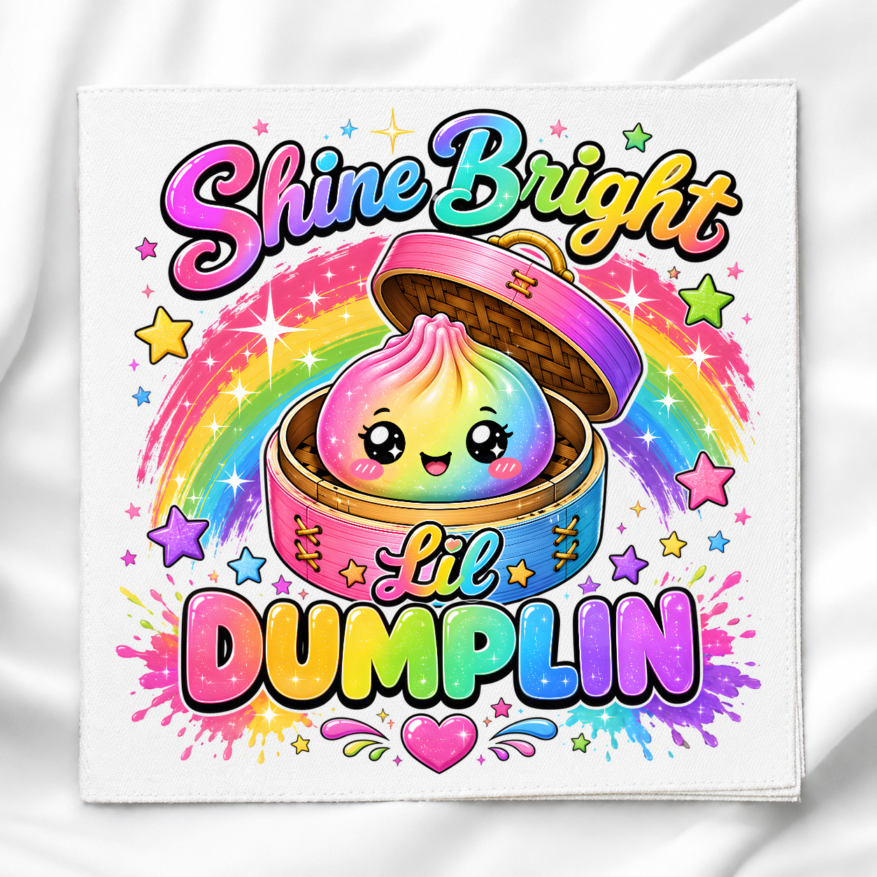Glitter Dumpling Fabric Panel Quilt Block