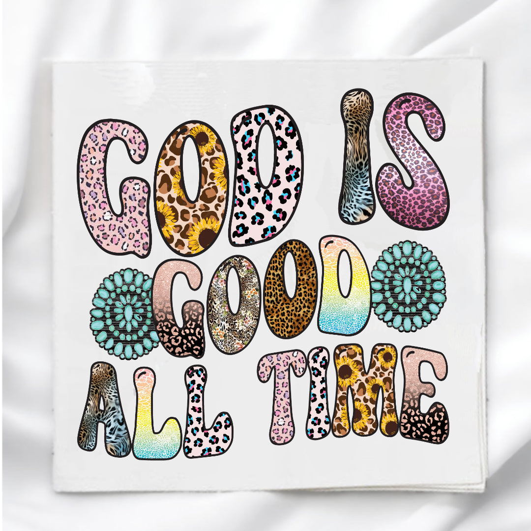 God Is Good Fabric Panel Quilt Block