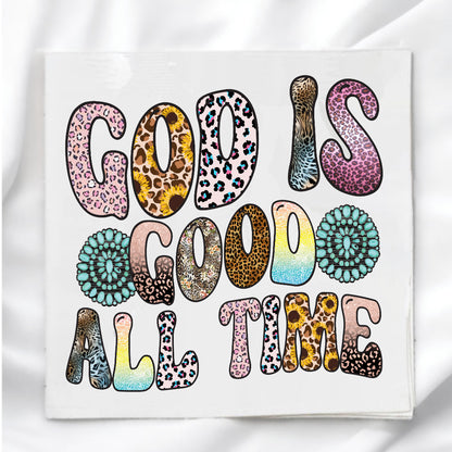 God Is Good Fabric Panel Quilt Block