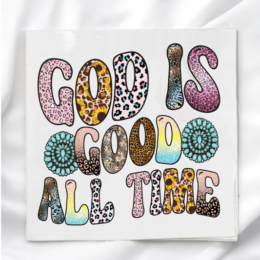 God Is Good Fabric Panel Quilt Block
