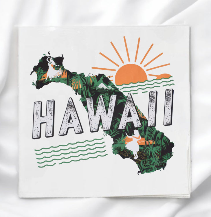 Hawaii Fabric Panel Quilt Block